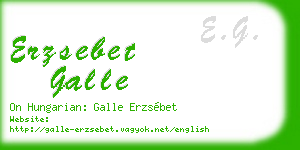 erzsebet galle business card